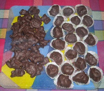 Γεμιστά σοκολατάκια με δαμάσκηνα